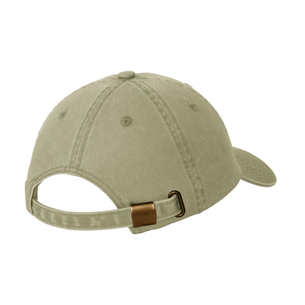 Port Authority Garment Washed Cap, Khaki, Back view