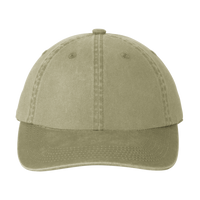 Port Authority Garment Washed Cap, Khaki, Front view