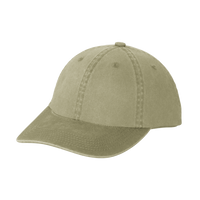 Port Authority Garment Washed Cap, Khaki, Left Side view