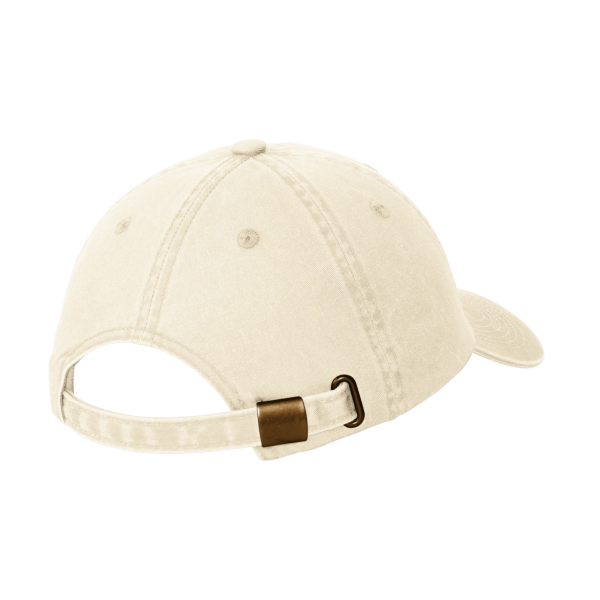 Port Authority Garment Washed Cap, Stone, Back view