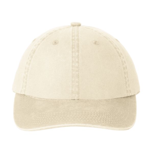 Port Authority Garment Washed Cap, Stone, Front view