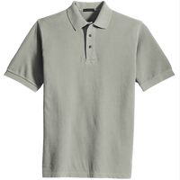 Port Authority Heavyweight Cotton Pique Polo, Oxford, Front view