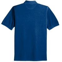 Port Authority Heavyweight Cotton Pique Polo, Royal, Back view