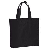 Port Authority Ideal Twill Convention Tote, Black, Front view