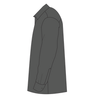 Port Authority Long Sleeve Carefree Poplin Shirt, Graphite, Left Sleeve view