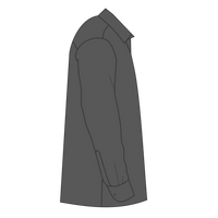 Port Authority Long Sleeve Carefree Poplin Shirt, Graphite, Right Sleeve view