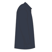 Port Authority Long Sleeve Carefree Poplin Shirt, River Blue Navy, Right Sleeve view