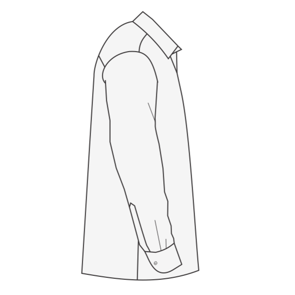 Port Authority Long Sleeve Carefree Poplin Shirt, White, Right Sleeve view