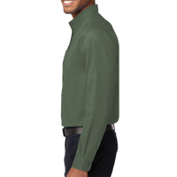 Port Authority Long Sleeve Easy Care Shirt, Clover Green / Clover Green, Left Sleeve view