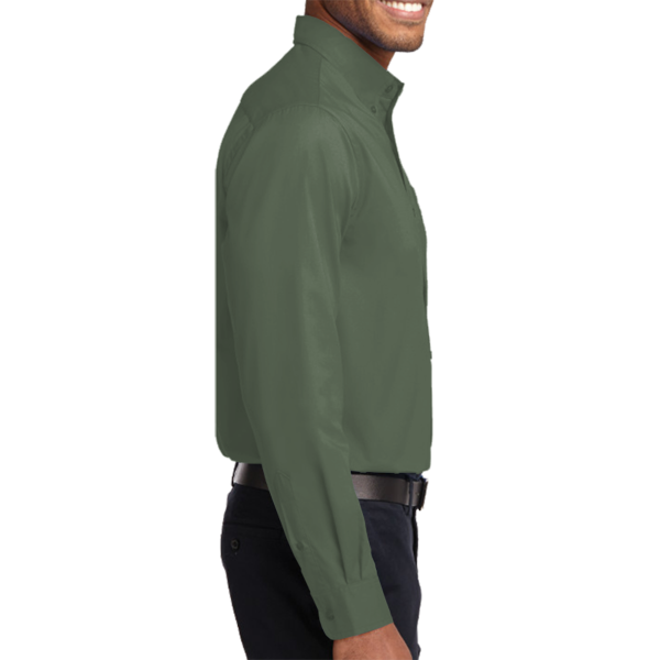 Port Authority Long Sleeve Easy Care Shirt, Clover Green / Clover Green, Right Sleeve view
