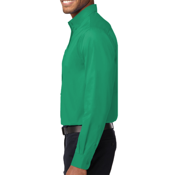 Port Authority Long Sleeve Easy Care Shirt, Court Green / Court Green, Left Sleeve view