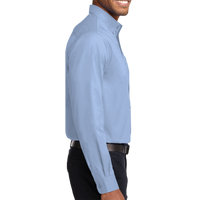Port Authority Long Sleeve Easy Care Shirt, Light Blue / Light Stone, Right Sleeve view
