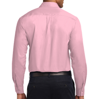 Port Authority Long Sleeve Easy Care Shirt, Light Pink / Light Pink, Back view
