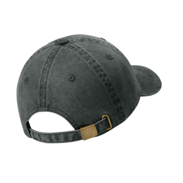 Port Authority Pigment Dyed Cap, Black, Back view
