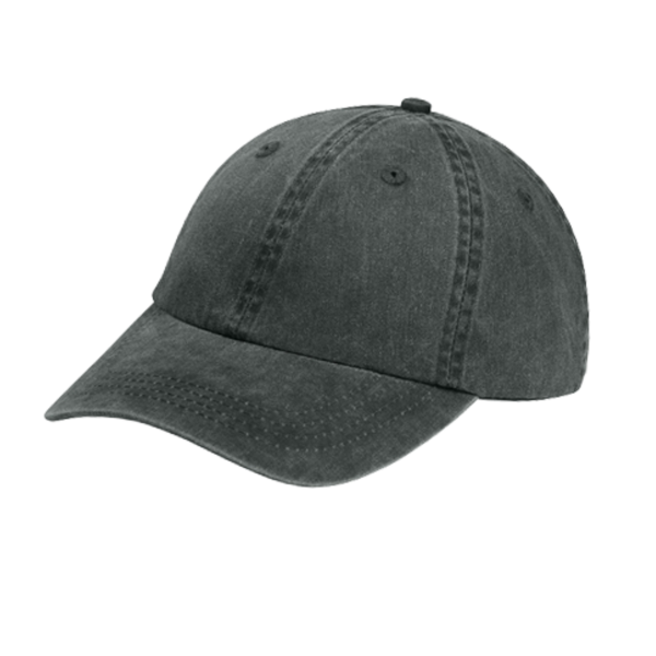 Port Authority Pigment Dyed Cap, Black, Left Side view