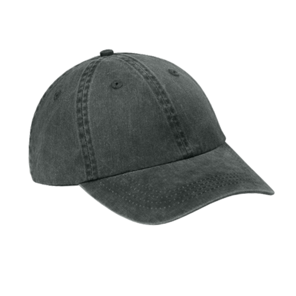 Port Authority Pigment Dyed Cap, Black, Right Side view