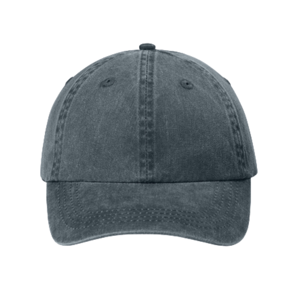Port Authority Pigment Dyed Cap, Graphite, Front view