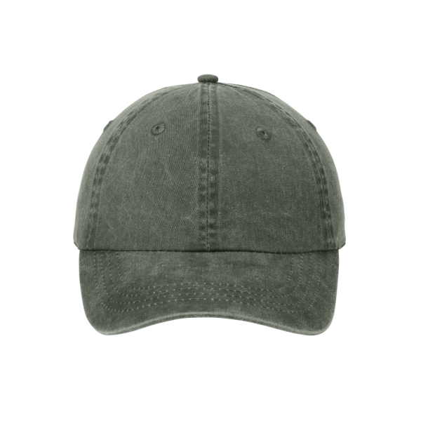 Port Authority Pigment Dyed Cap, Hunter, Front view