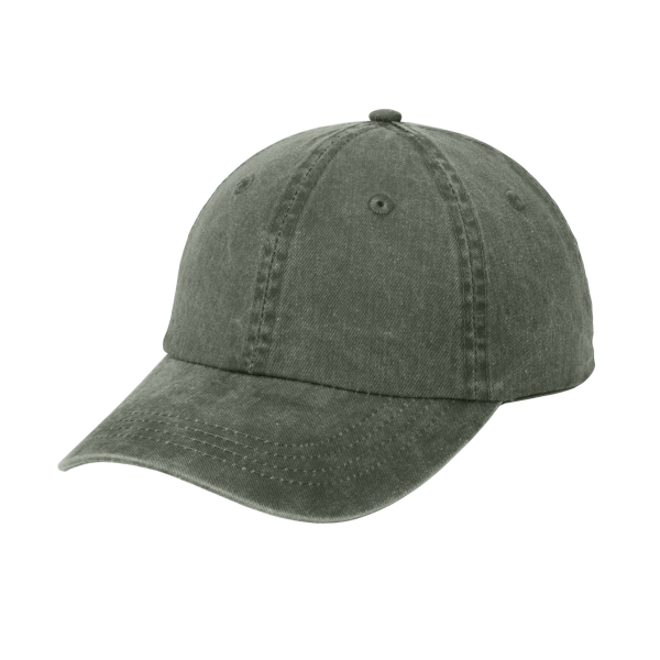Port Authority Pigment Dyed Cap, Hunter, Left Side view