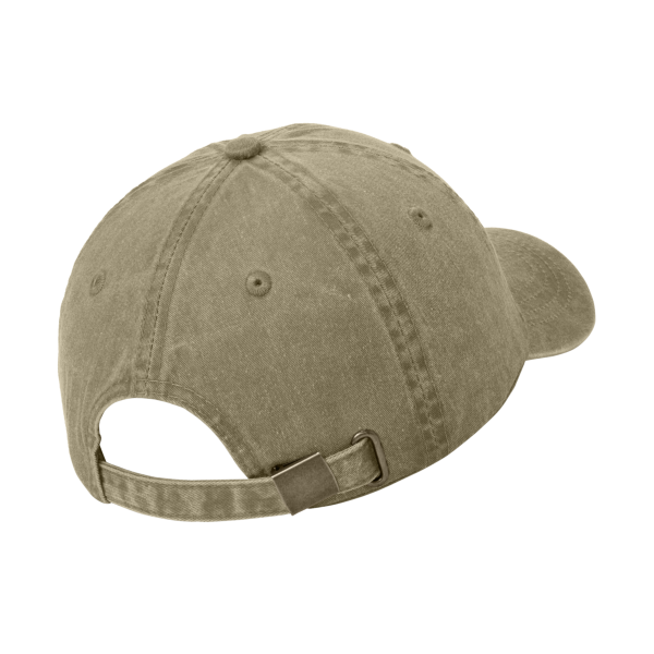 Port Authority Pigment Dyed Cap, Khaki, Back view