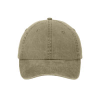 Port Authority Pigment Dyed Cap, Khaki, Front view