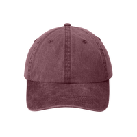 Port Authority Pigment Dyed Cap, Maroon, Front view