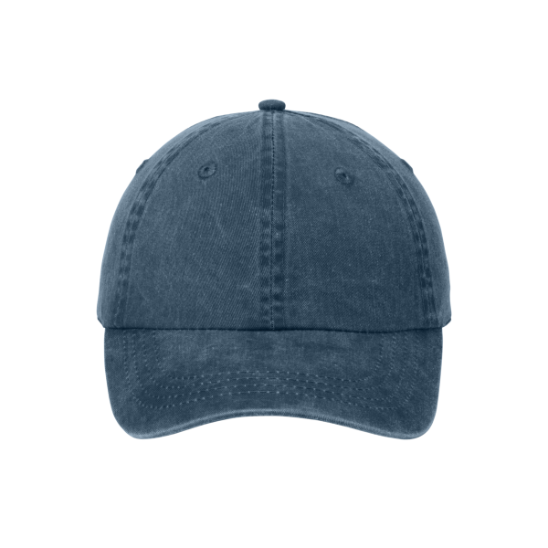 Port Authority Pigment Dyed Cap, Navy, Front view