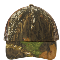 Port Authority Pro Camouflage Series Cap with Mesh Back, Mossy Oak New Break-Up / Mossy Oak New Break-Up, Front view