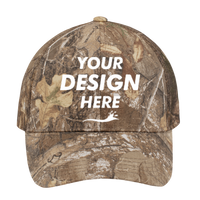 Port Authority Pro Camouflage Series Cap with Mesh Back, Realtree Edge / Realtree Edge, Front view, Mockup