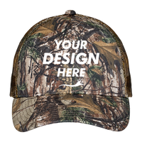 Port Authority Pro Camouflage Series Cap with Mesh Back, Realtree Xtra / Realtree Xtra, Front view, Mockup