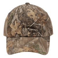 Port Authority Pro Camouflage Series Garment Washed Cap, Realtree Edge, Front view