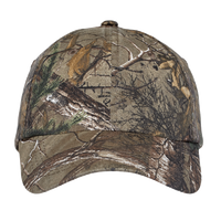 Port Authority Pro Camouflage Series Garment Washed Cap, Realtree Xtra, Front view