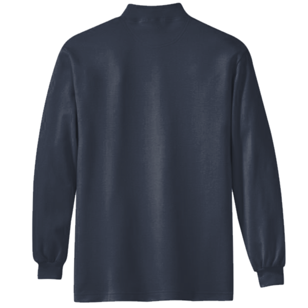 Port Authority Rapid Dry Long Sleeve Polo, Classic Navy, Back view