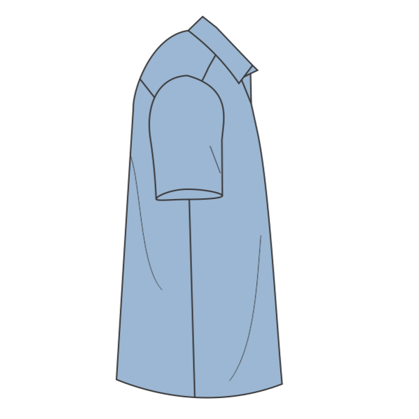 Port Authority Short Sleeve Easy Care Shirt, Light Blue / Light Stone, Right Sleeve view
