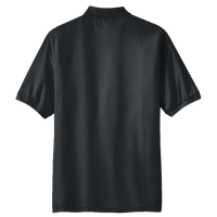 Port Authority Silk Touch Polo, Black, Back view
