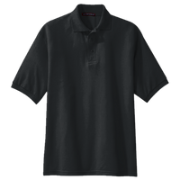 Port Authority Silk Touch Polo, Black, Front view