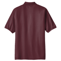 Port Authority Silk Touch Polo, Burgundy, Back view