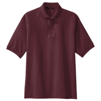 Port Authority Silk Touch Polo, Burgundy, Front view