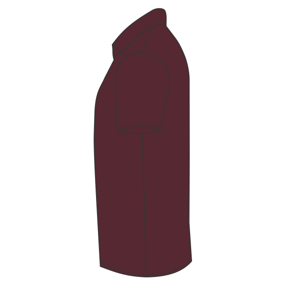 Port Authority Silk Touch Polo, Burgundy, Left Sleeve (Short) view