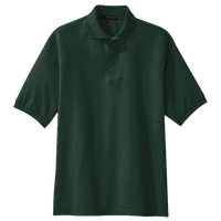 Port Authority Silk Touch Polo, Dark Green, Front view
