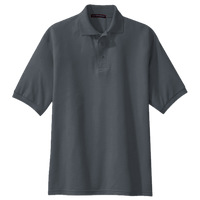 Port Authority Silk Touch Polo, Steel Grey, Front view