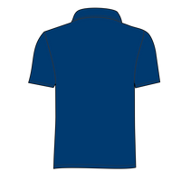 Port Authority Silk Touch Polo with Pocket, Royal, Back view