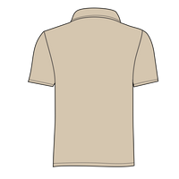 Port Authority Silk Touch Polo with Pocket, Stone, Back view