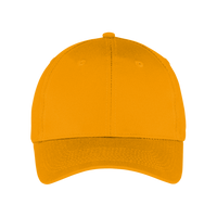 Port Authority Six Panel Twill Cap, Athletic Gold, Front view