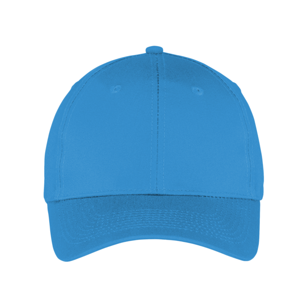 Port Authority Six Panel Twill Cap, Carolina Blue, Front view