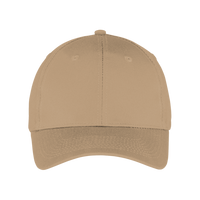 Port Authority Six Panel Twill Cap, Khaki, Front view