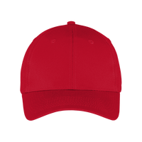 Port Authority Six Panel Twill Cap, Red, Front view