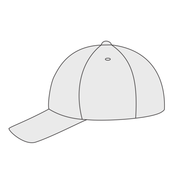 Port Authority Six Panel Twill Cap, White, Left Side view