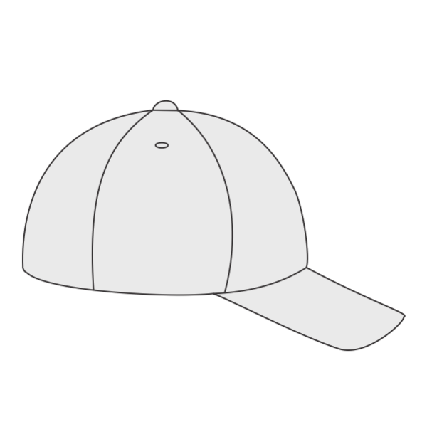 Port Authority Six Panel Twill Cap, White, Right Side view