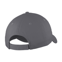 Port Authority Six Panel Unstructured Twill Cap, Charcoal, Back view